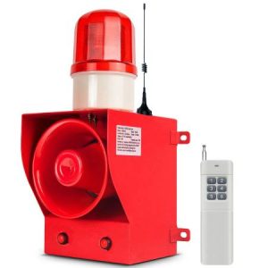 Outdoor Indoor Alarm Siren Wireless Waterproof 0.3mile Remote Control Emergency Security Siren