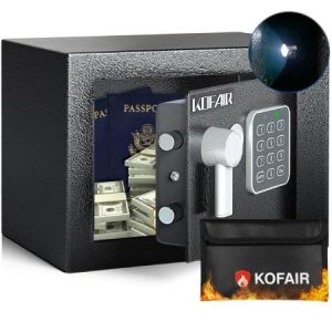 Small Safes with Fireproof Bag, 0.23 Cubic Fireproof Safe for Home